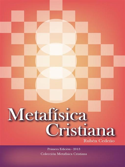 Detalles del título Metafísica Cristiana de Rubén Cedeño - Lista de espera
